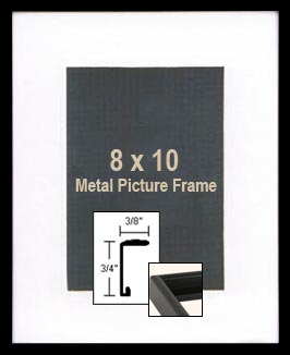 8x10 Black Photo Frames - 8 x 10 Black Metal Picture Frames For Sale