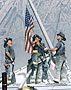 9/11 Firefighters Raising Flag Photo Print