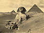 The Sphinx & Two Pyramids Egypt 1867 Photo Print