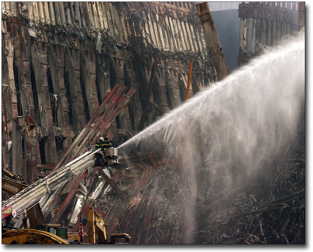WORLD TRADE CENTER RUINS 9/11 8x10 SILVER HALIDE PHOTO PRINT 