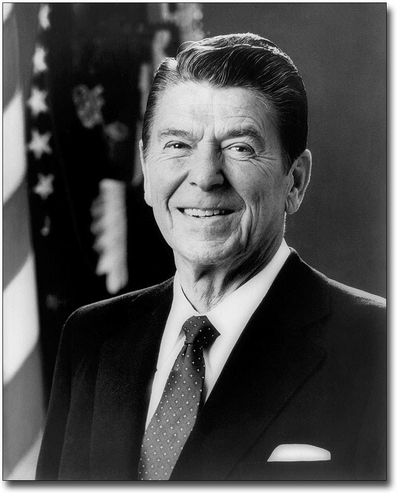 PRESIDENT RONALD REAGAN OFFICIAL PORTRAIT 11x14 SILVER HALIDE PHOTO ...