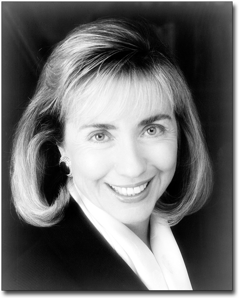 FIRST LADY HILLARY CLINTON PORTRAIT 8x10 SILVER HALIDE PHOTO PRINT | eBay
