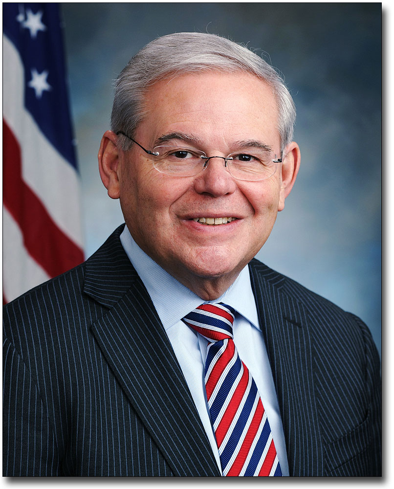 US SENATOR BOB MENENDEZ OFFICIAL PORTRAIT 8x10 SILVER HALIDE PHOTO