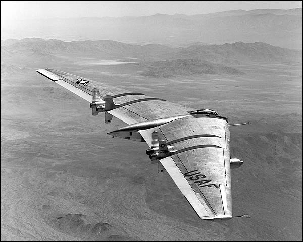 Northrop YB-49 Flying Wing in Flight Photo Print for Sale