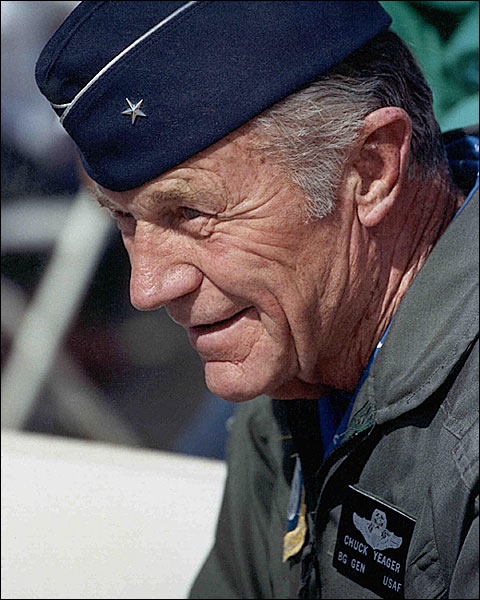 Chuck Yeager Portrait Photo Print for Sale