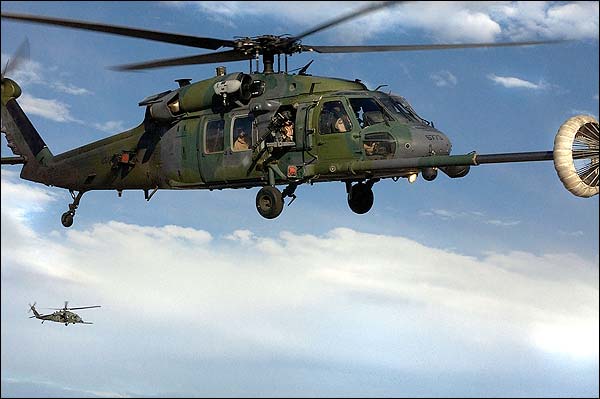 HH-60 Pave Hawk in Flight Refueling Photo Print for Sale