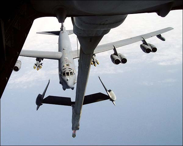 B-52 in Flight Refueling View Photo Print for Sale