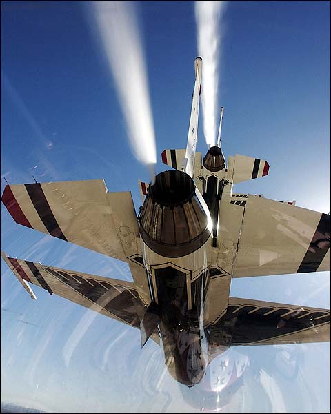 Thunderbirds F-16 Falcons View from Cockpit Photo Print for Sale