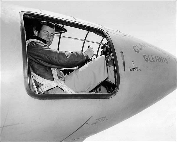 Chuck Yeager in Bell X-1 Cockpit Photo Print for Sale