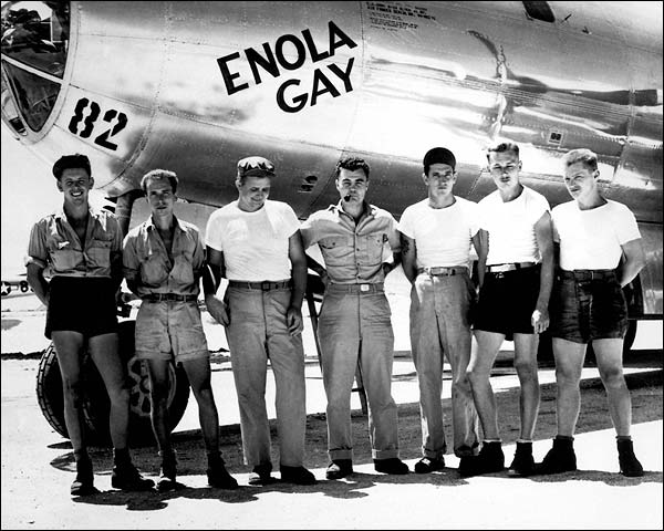B-29 Enola Gay Crew w/ Paul Tibbets WWII Photo Print for Sale