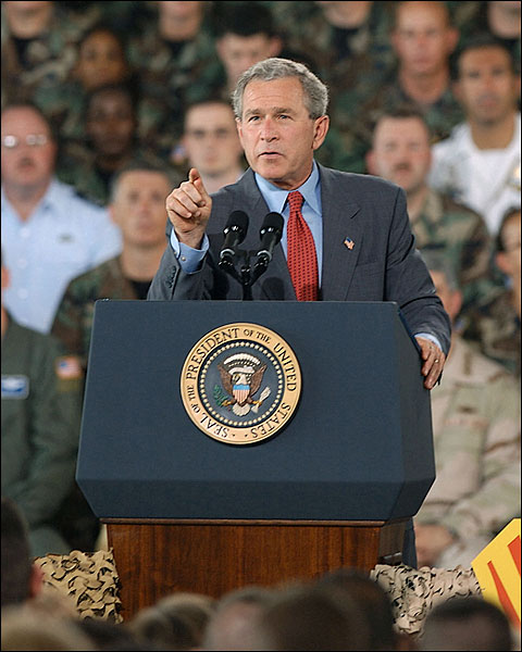 President George W. Bush Address to MacDill Photo Print for Sale