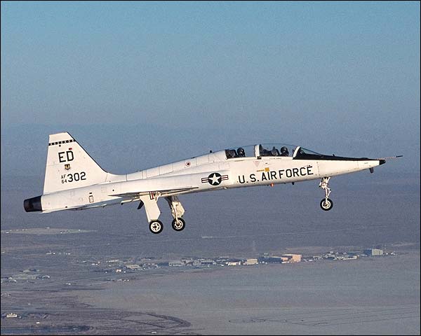 T-38 Talon Trainer in Flight US Air Force Photo Print for Sale