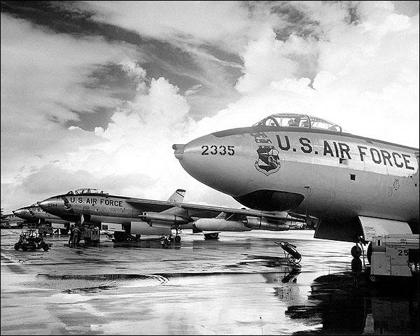 Boeing B-47 Stratojet Bombers Flight Line Photo Print for Sale