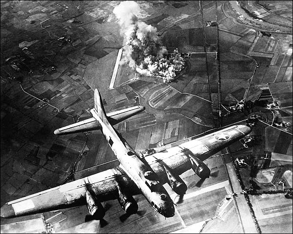 Boeing B-17 Flying Fortress over Germany Photo Print for Sale