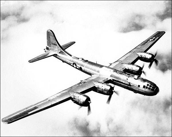 Boeing B-29 Superfortress in Flight WWII Photo Print for Sale