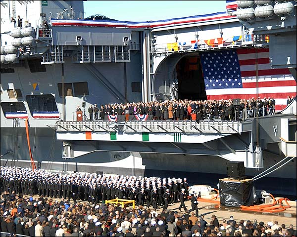 USS George H.W. Bush CVN 77 Commissioning Ceremony Photo Print for Sale