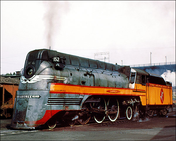 Milwaukee Road #152 Locomotive Railroad Photo Print for Sale