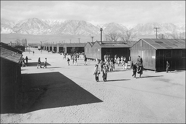 WWII Manzanar High School, Ansel Adams Photo Print for Sale