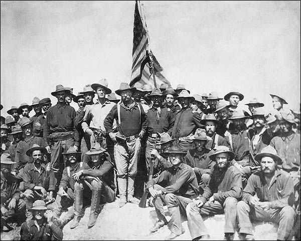 Teddy Roosevelt and the Rough Riders 1898 Photo Print for Sale