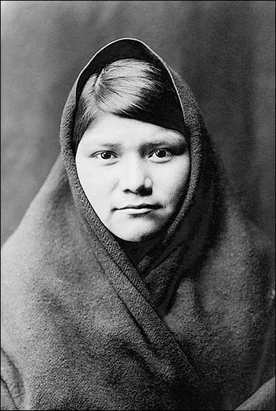 Zuni Indian Woman Edward S. Curtis Portrait Photo Print for Sale