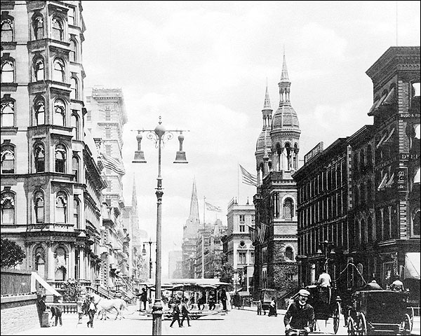 5th Avenue / 42nd Street New York City 1885 Photo Print for Sale