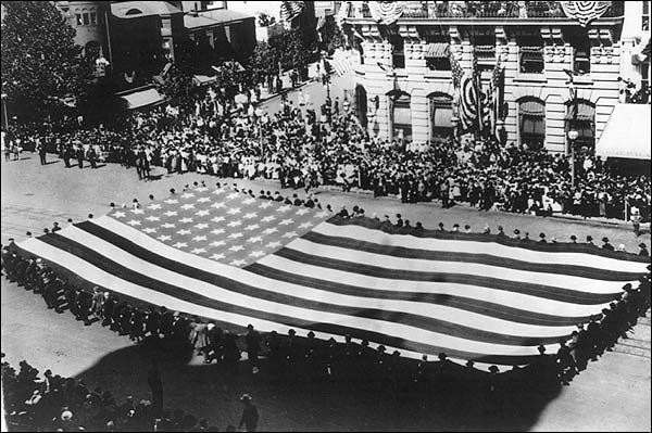 American Flag G.A.R. Parade Washington D.C. Photo Print for Sale