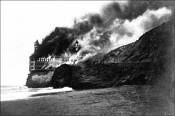 Cliff House Burning San Francisco 1907 Photo Print for Sale