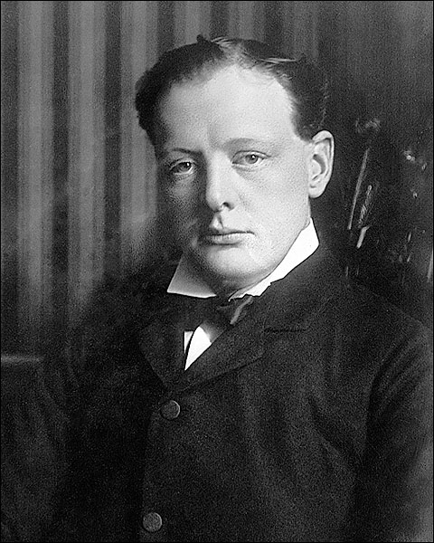 Sir Winston Churchill Early Portrait UK Photo Print for Sale