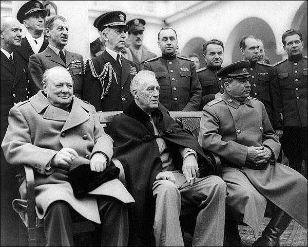 Franklin Roosevelt, Churchill & Stalin Photo Print for Sale