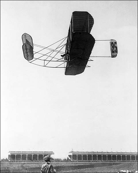 Eugene Lefebvre In Wright Brothers Plane Photo Print for Sale