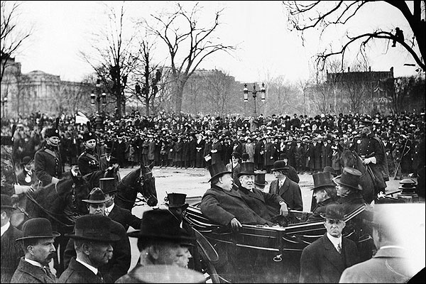 Woodrow Wilson & William Howard Taft at Inauguration 1913 Photo Print for Sale