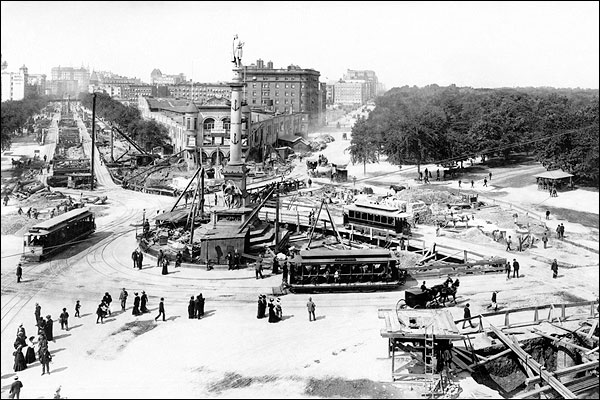 Columbus Circle New York City 1901 Photo Print for Sale