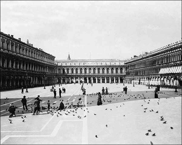 St. Marks Square Venice Italy 1890 Photo Print for Sale