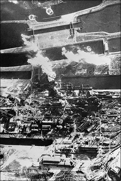 Bombing of Netherlands Aerial View WWII Photo Print for Sale