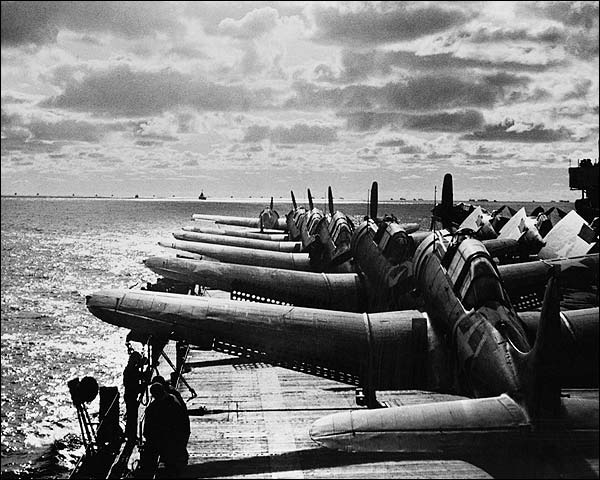 Douglas Scout Bombers Aircraft Deck WWII Photo Print for Sale