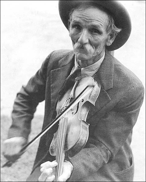 Fiddlin' Bill Hensley Classic Fiddle 1937 Photo Print for Sale
