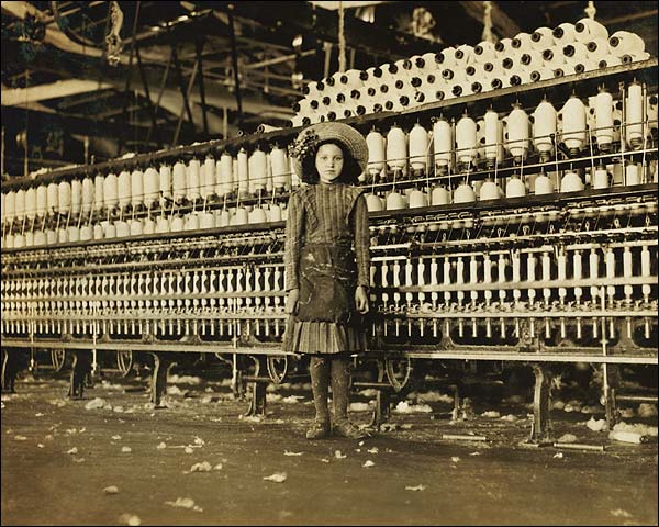 Cotton Mill Child Labor VA Lewis Hine 1911 Photo Print for Sale
