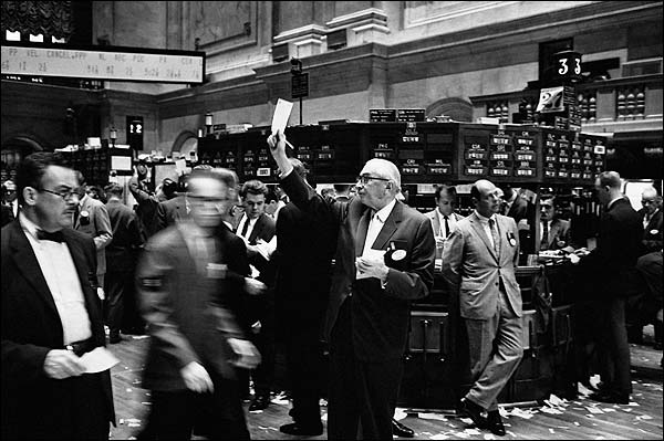 New York Stock Exchange Stock Brokers 1963 Photo Print for Sale