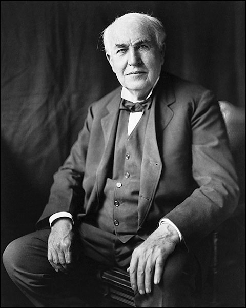 Inventor Thomas A. Edison Portrait 1922 Photo Print for Sale
