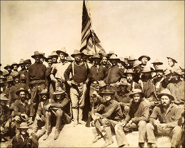 Teddy Roosevelt & Rough Riders 1898 Photo Print for Sale