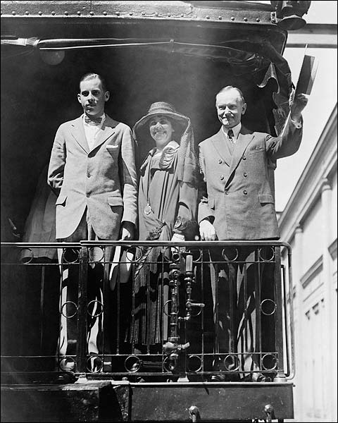President Calvin Coolidge on Campaign Trail Photo Print for Sale