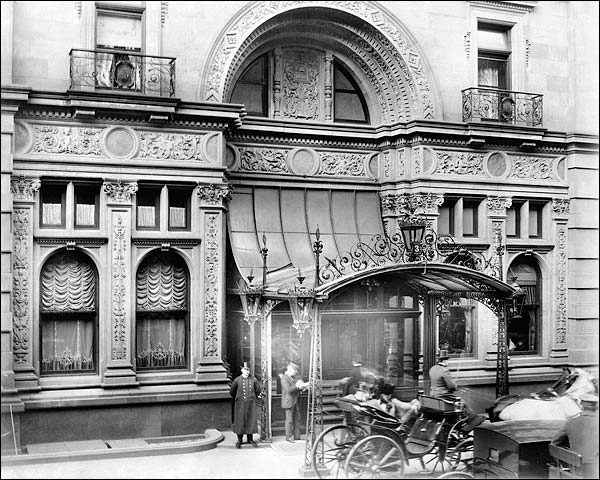 Entrance of Waldorf Astoria Hotel NYC 1902 Photo Print for Sale