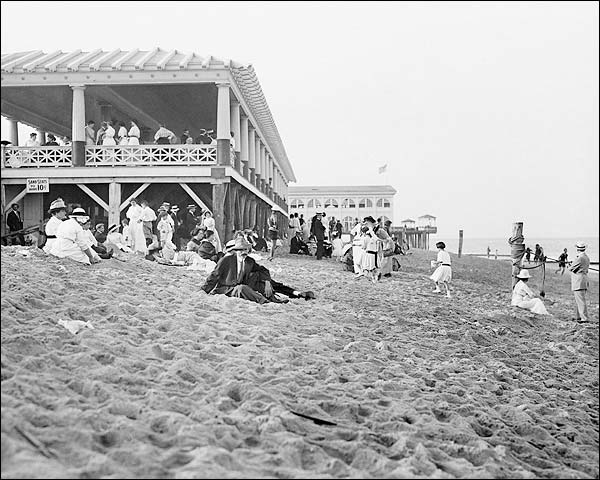 Asbury Park Seashore New Jersey Beach 1900s Photo Print for Sale