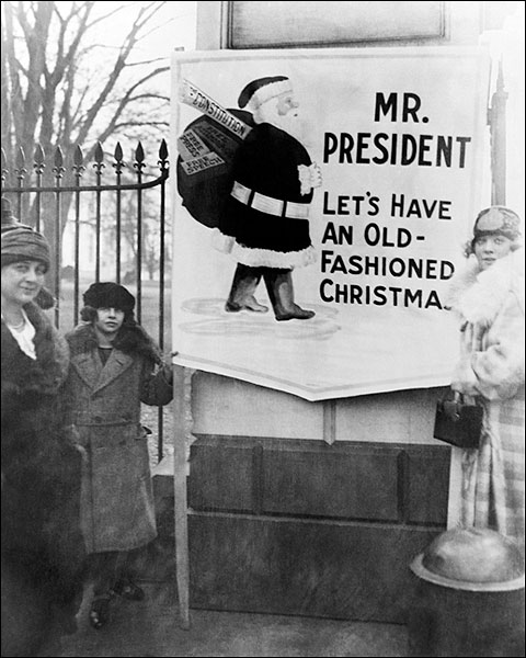 Christmas Demonstrators at White House 1922 Photo Print for Sale