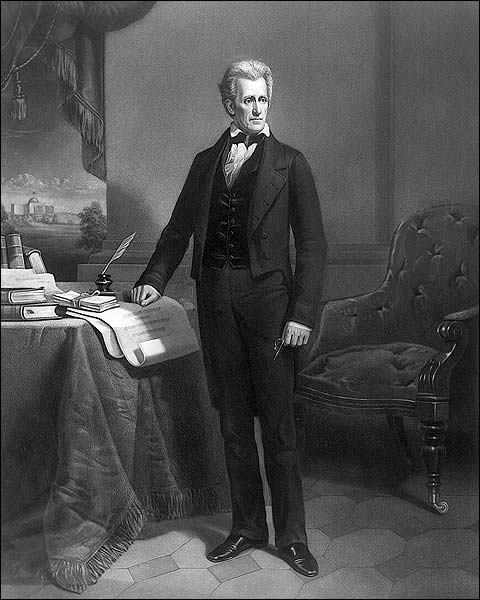 U.S. President Andrew Jackson Engraved Portrait Photo Print for Sale