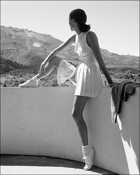 Tennis Fashion Model 1947 Toni Frissell Photo Print for Sale