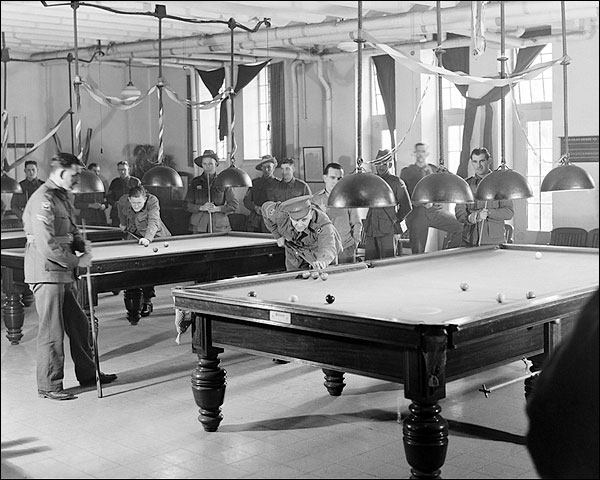 WWII Soldiers Playing Pool YMCA Jerusalem Photo Print for Sale