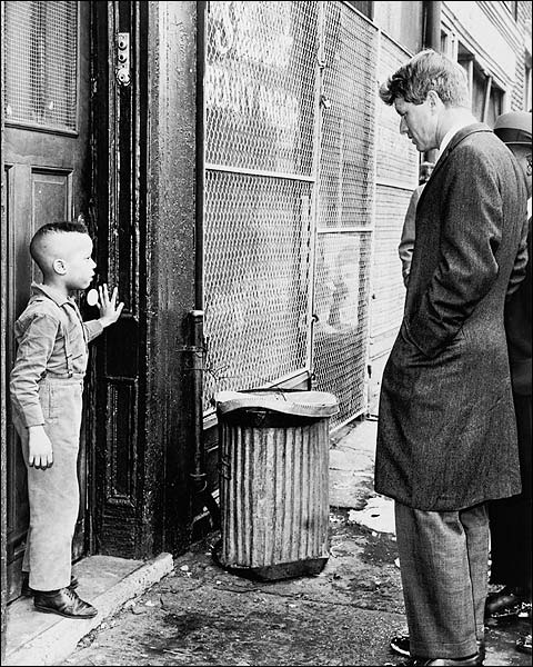 Robert F. Kennedy with Child, Brooklyn 1966 Photo Print for Sale