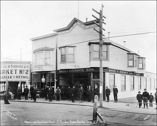 Miners and Merchants Bank Nome Alaska 1905 Photo Print for Sale