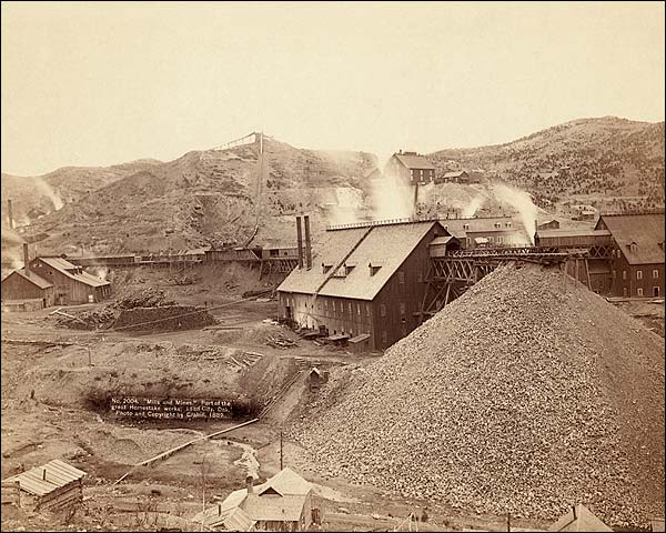 Old West Mills & Mines South Dakota 1889 Photo Print for Sale